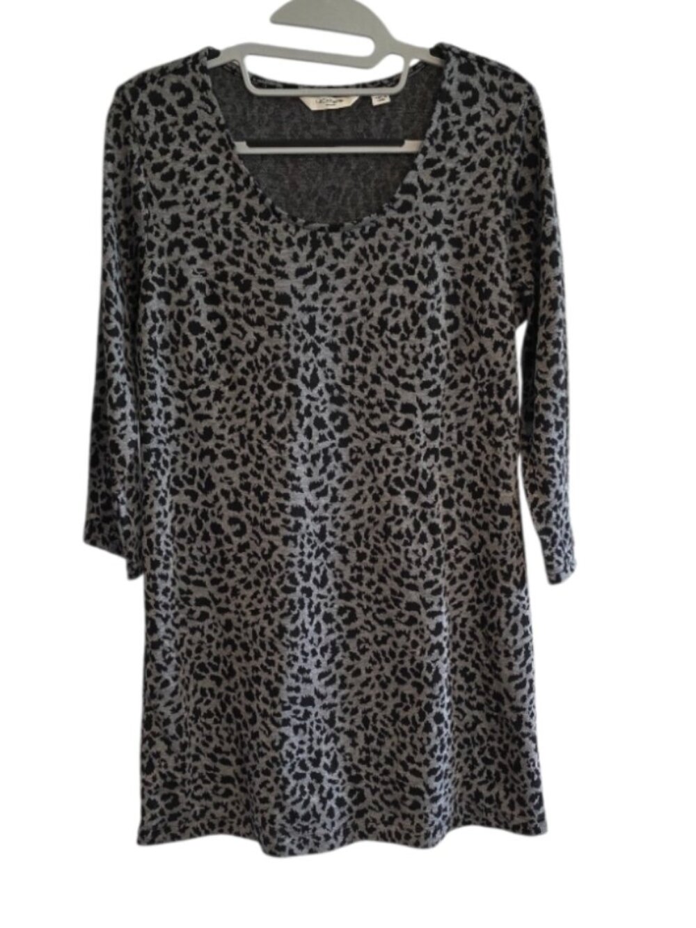 Liz Claiborne NY Animal Print Dress Tunic Sz M